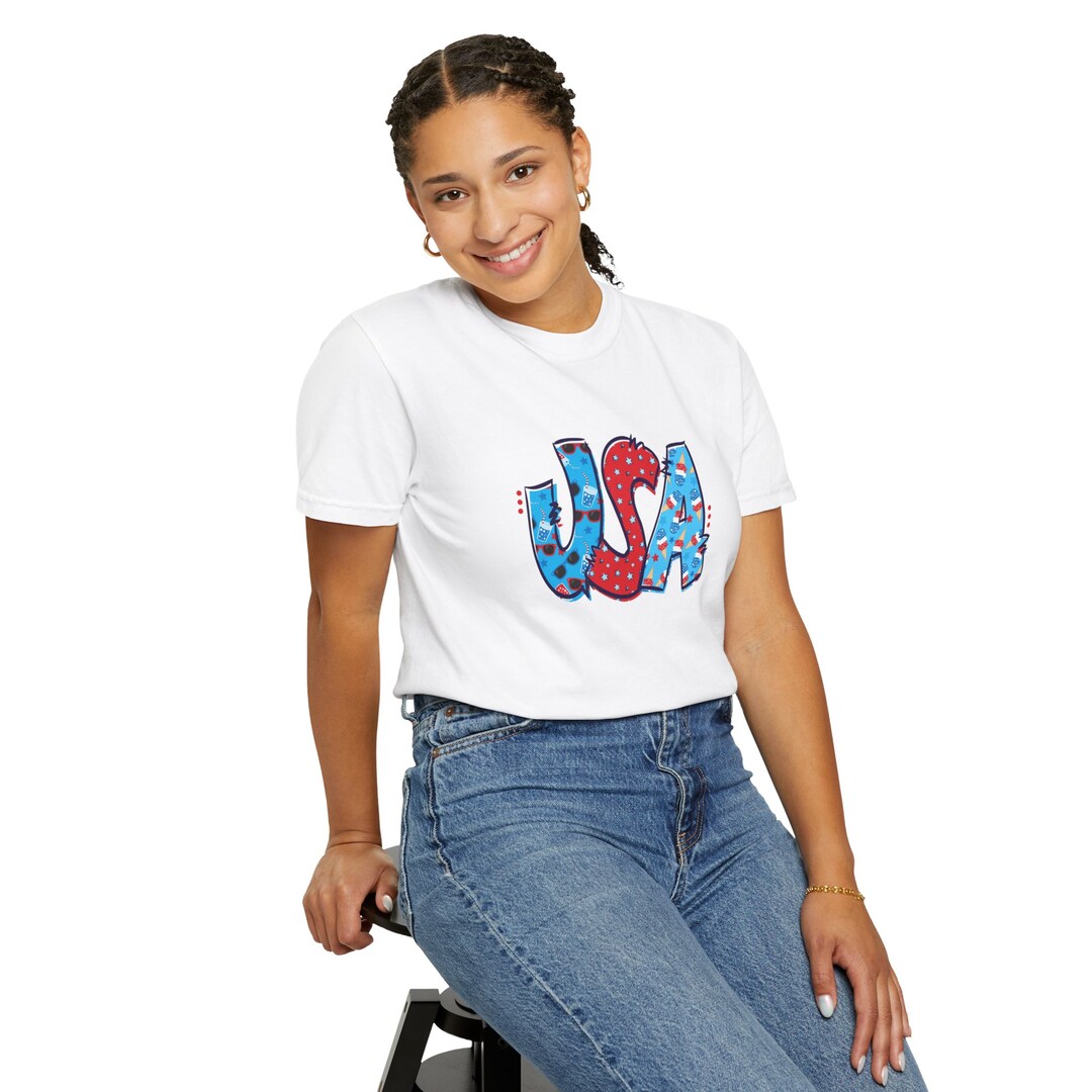 Usa T Shirt Women Men American Flag 4th Of July Patriotic T-Shirt Usa T Shirt Women Men American Flag 4th Of July Patriotic T-Shirt